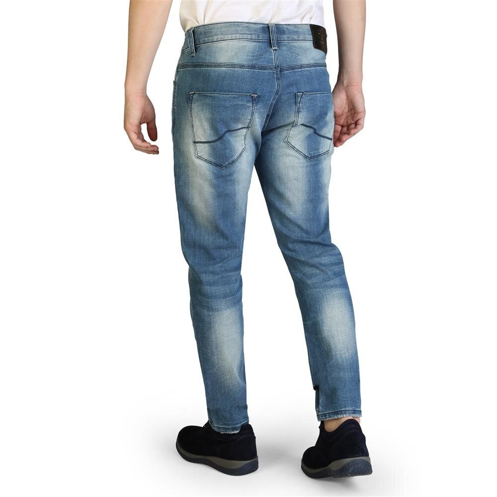 Yes Zee Herren-Jeans in Slim Fit aus blauer Baumwolle