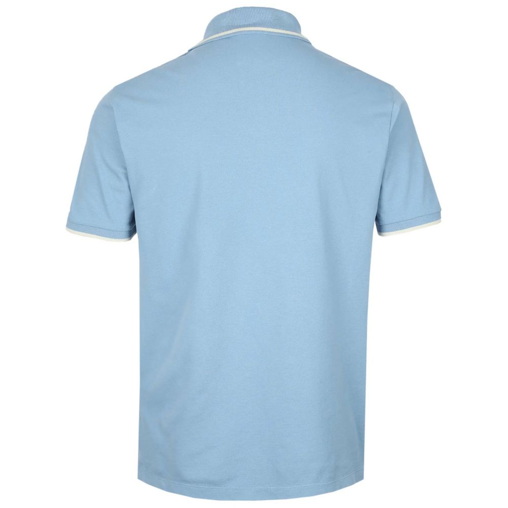 Jacob Cohen Light Blue Cotton Polo Shirt