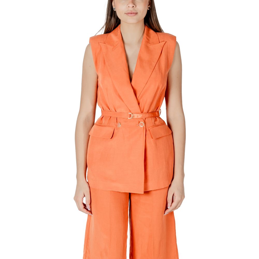 Orangefarbene Lyocell-Weste von Liu Jo