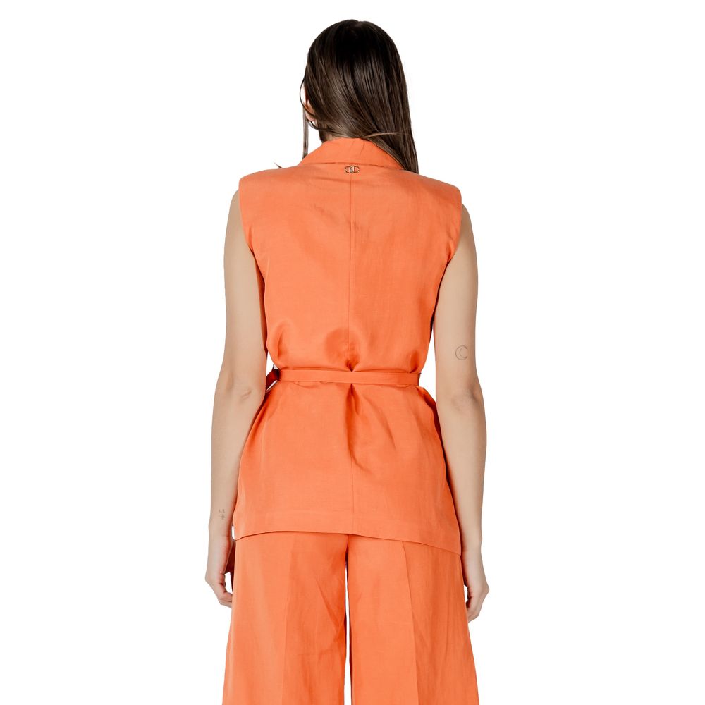 Orangefarbene Lyocell-Weste von Liu Jo