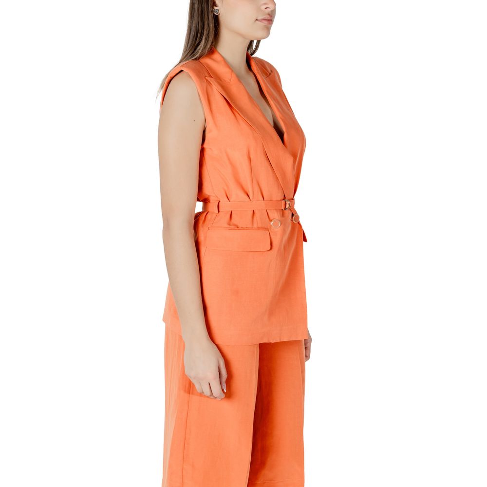 Orangefarbene Lyocell-Weste von Liu Jo