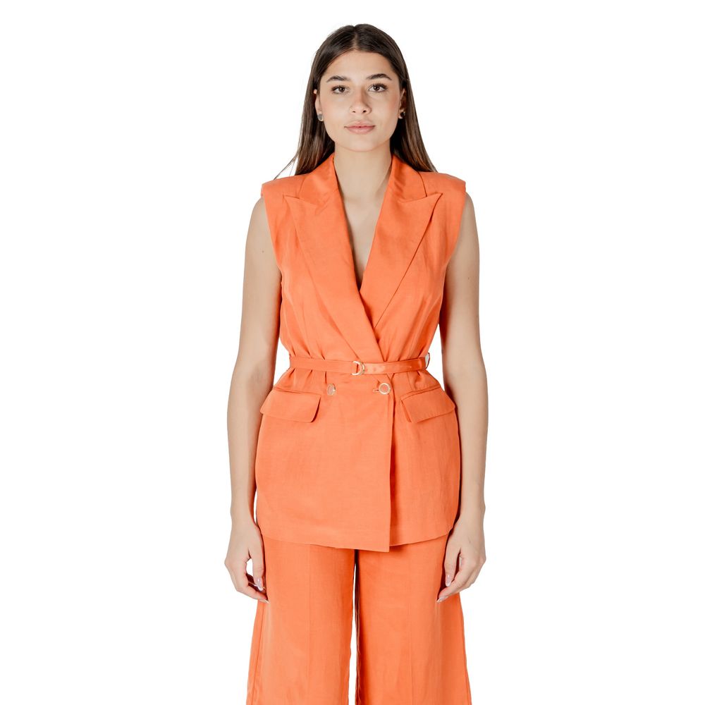 Orangefarbene Lyocell-Weste von Liu Jo