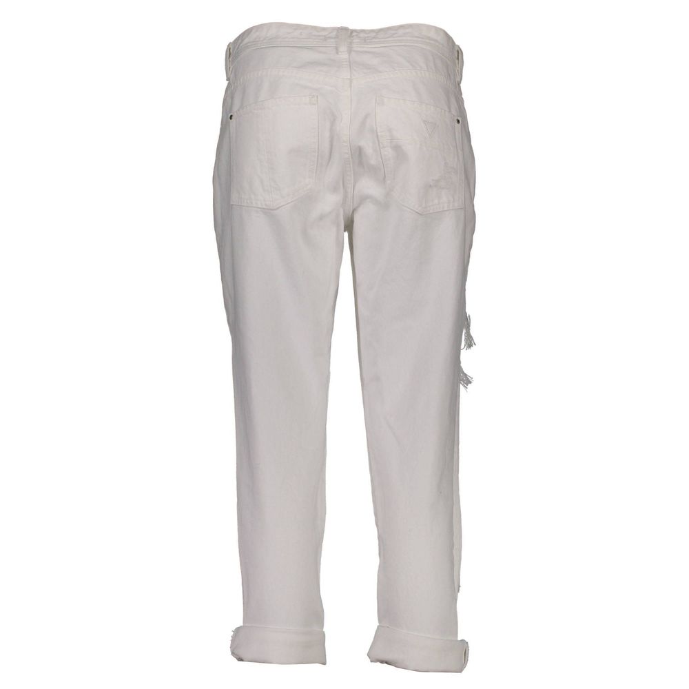 Jeans da donna Guss Jeans in cotone bianco