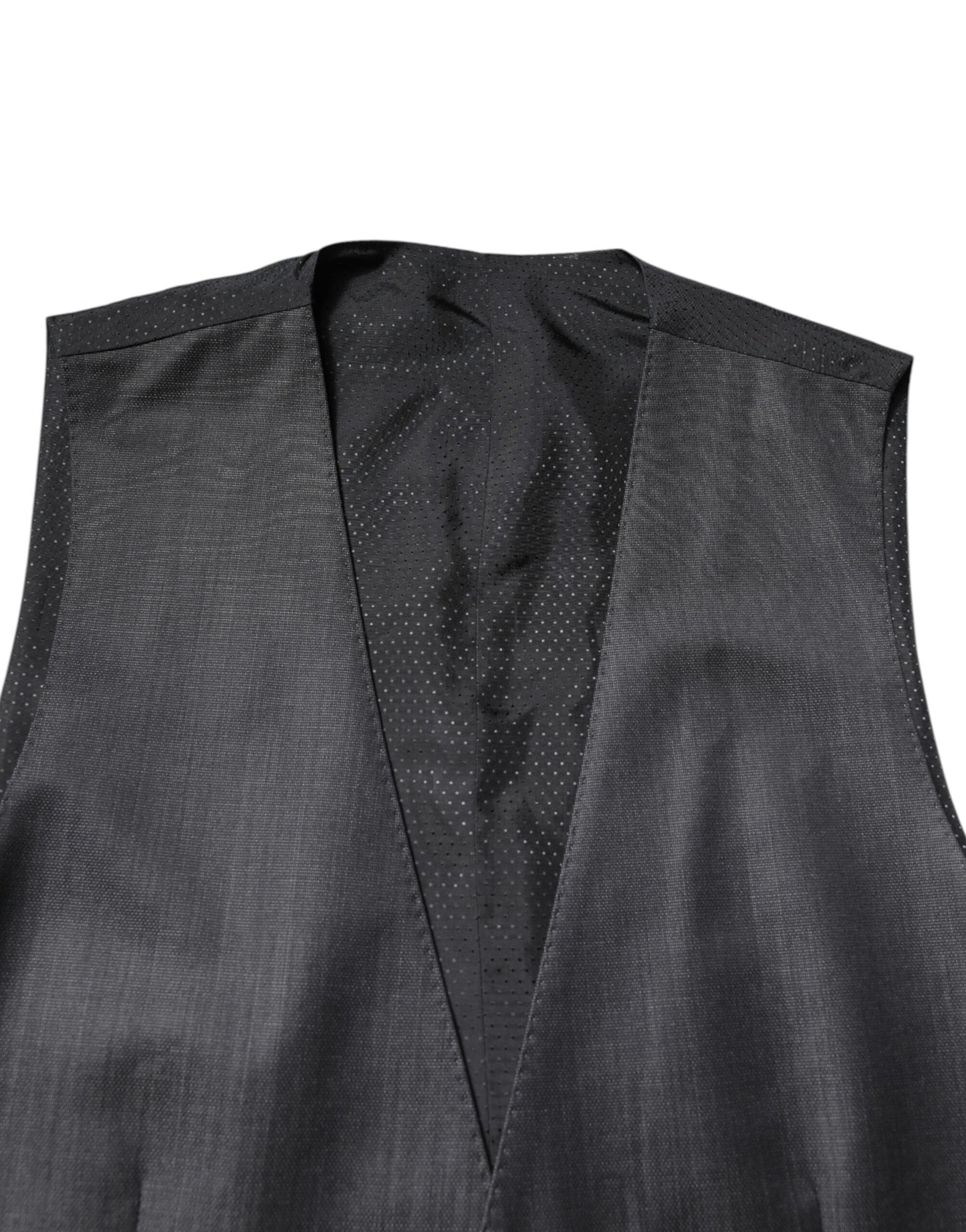 Dolce & Gabbana Schwarze Wollweste, formelle Weste
