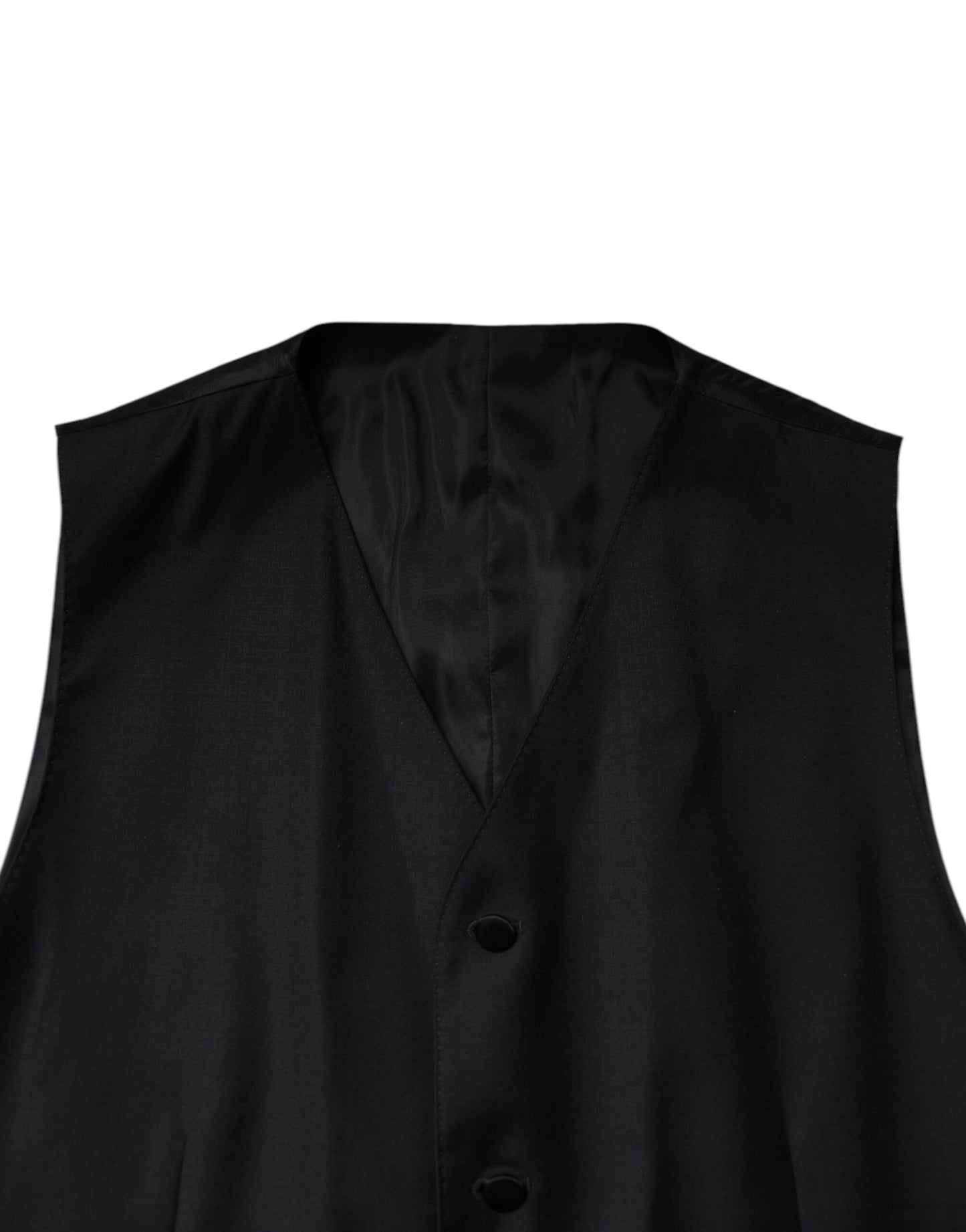 Dolce & Gabbana – Schwarzer, zweireihiger, formeller 3-teiliger Anzug