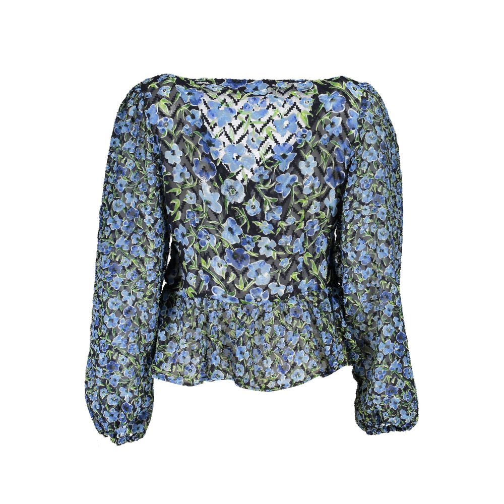Desigual Blue Polyester Blouse