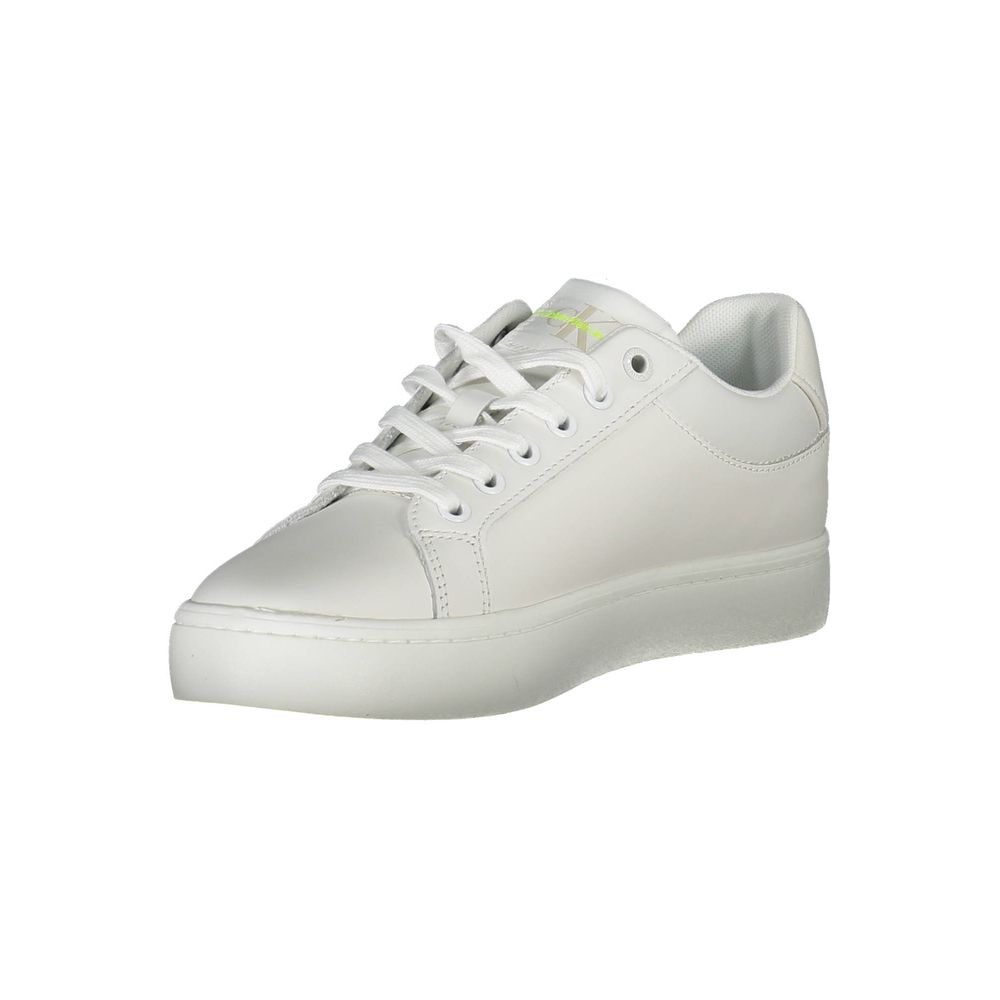 Calvin Klein Damen Sneaker aus weißem Leder