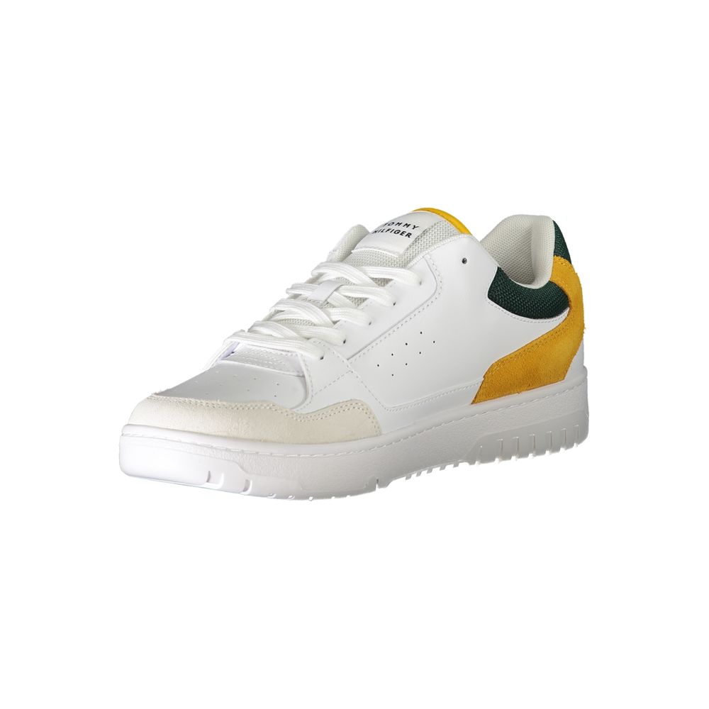 Tommy Hilfiger – Weiße Polyethylen-Sneaker für Herren