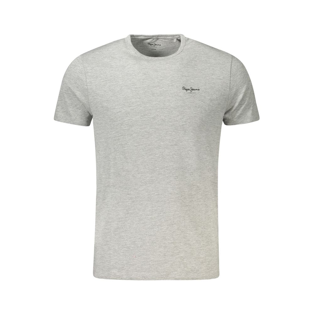 Pepe Jeans Gray Cotton Men T-Shirt