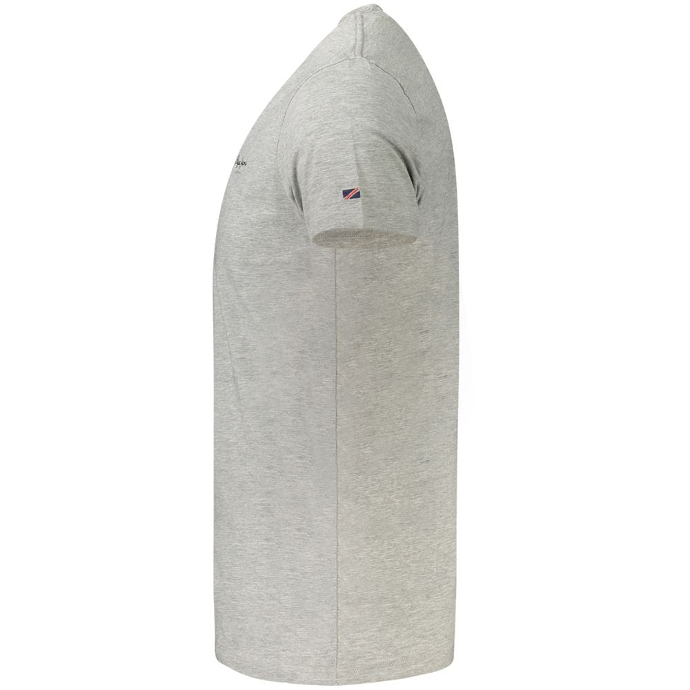 Pepe Jeans Gray Cotton Men T-Shirt