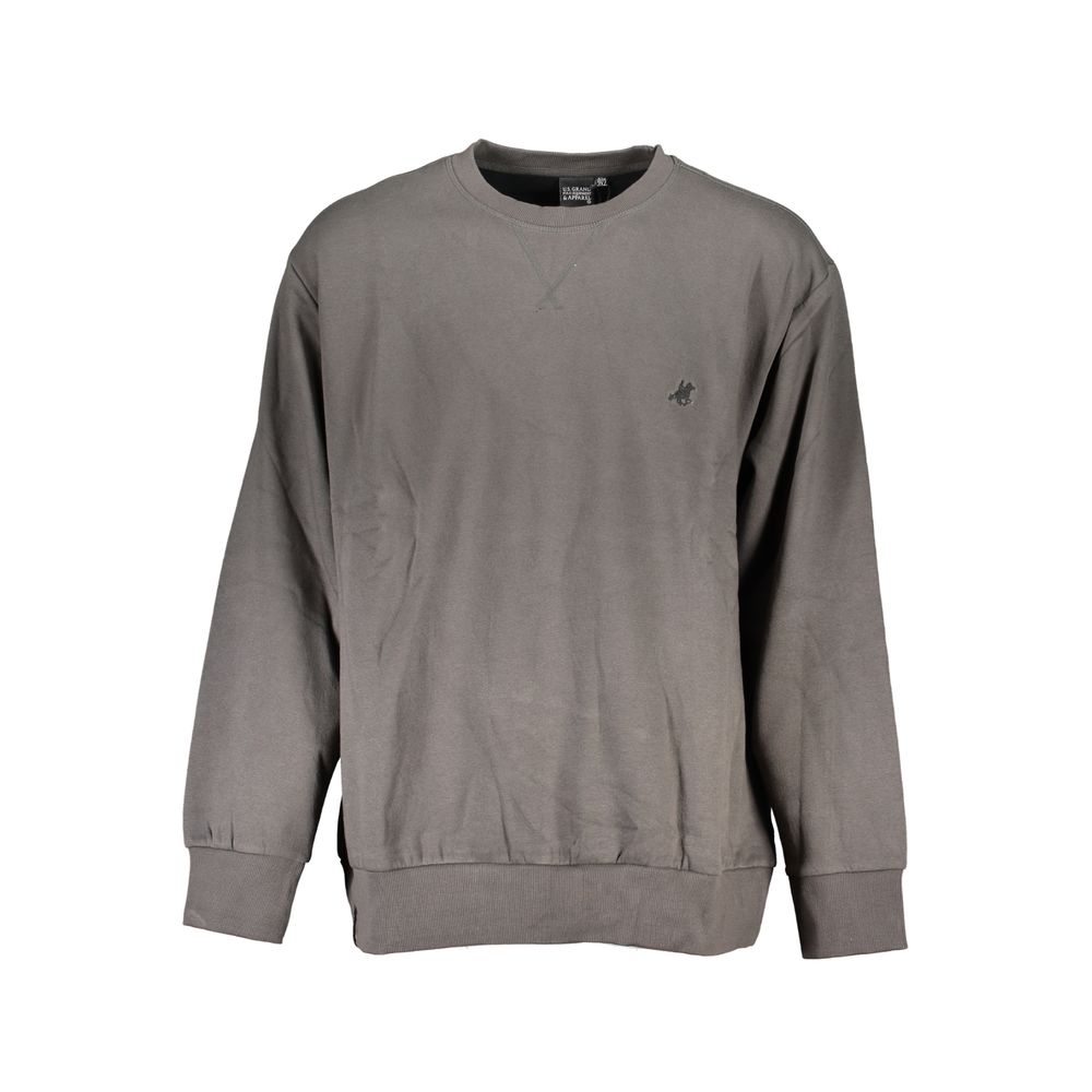 U.S. Grand Polo Gray Cotton Mens Sweater