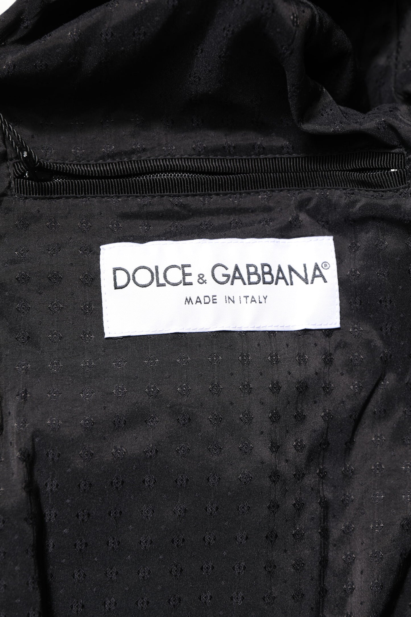 Dolce & Gabbana – Schwarze Bikerjacke aus Lammleder mit durchgehendem Reißverschluss
