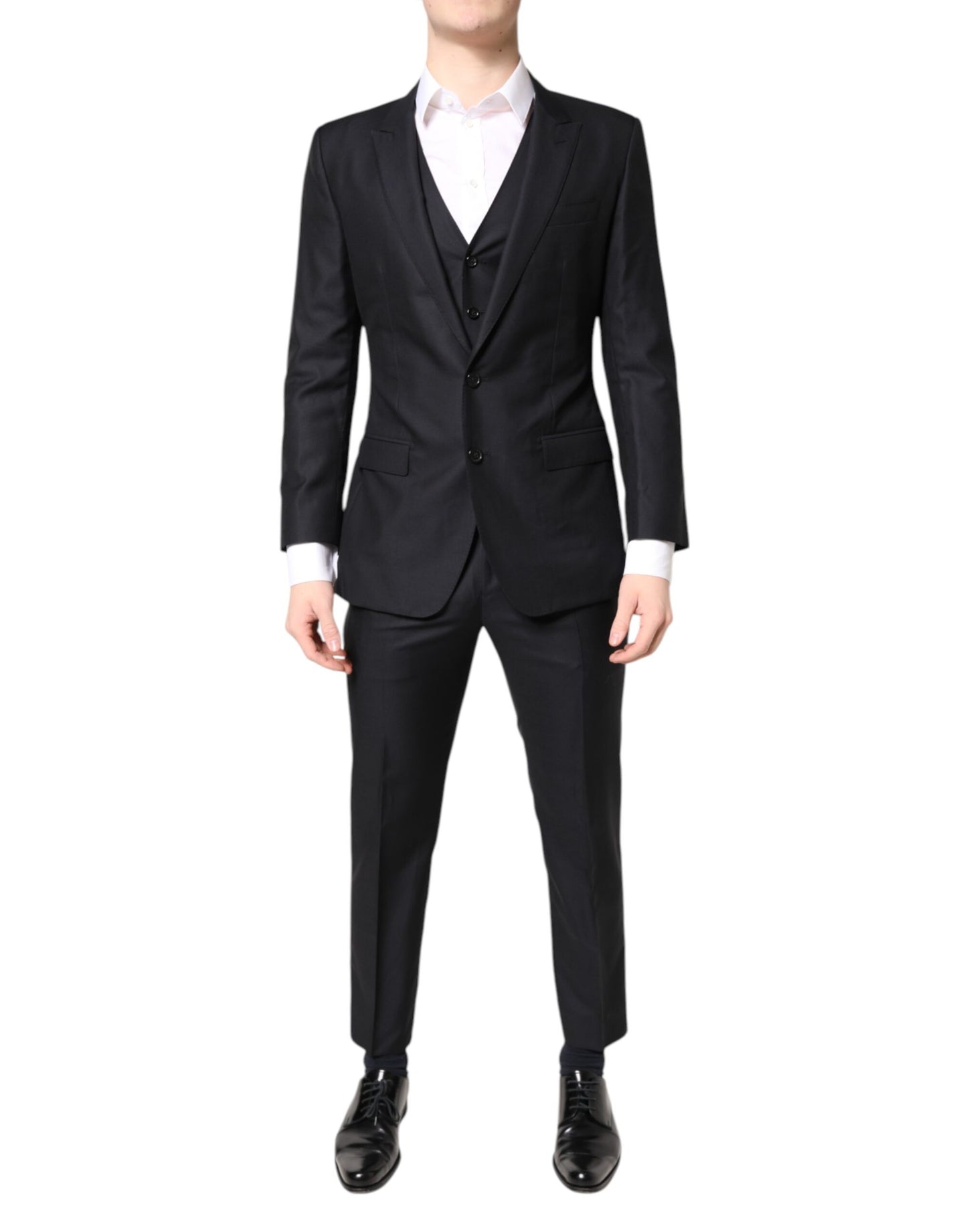 Dolce & Gabbana – Blauer MARTINI-Anzug aus Wolle, 3-teilig