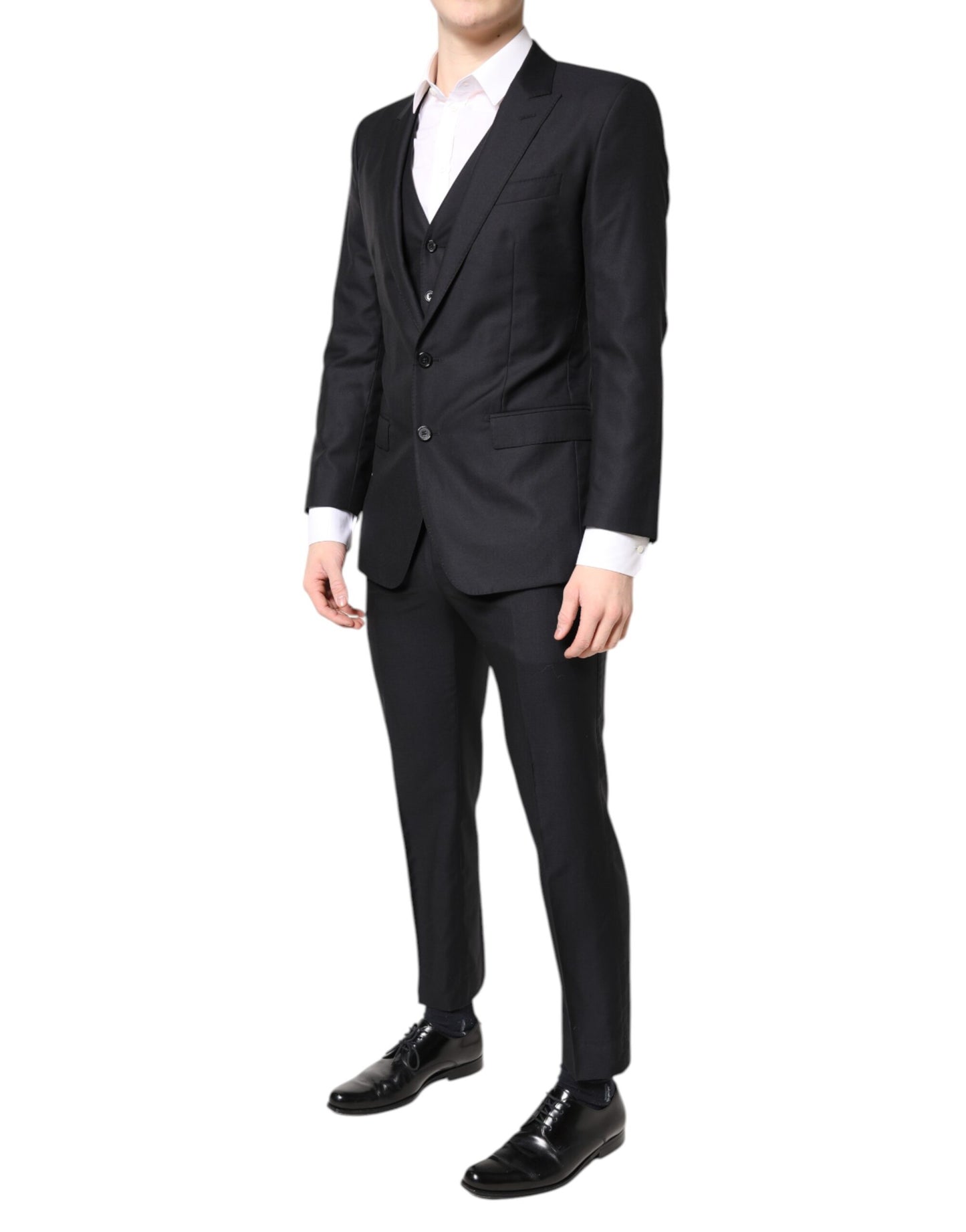 Dolce & Gabbana – Blauer MARTINI-Anzug aus Wolle, 3-teilig
