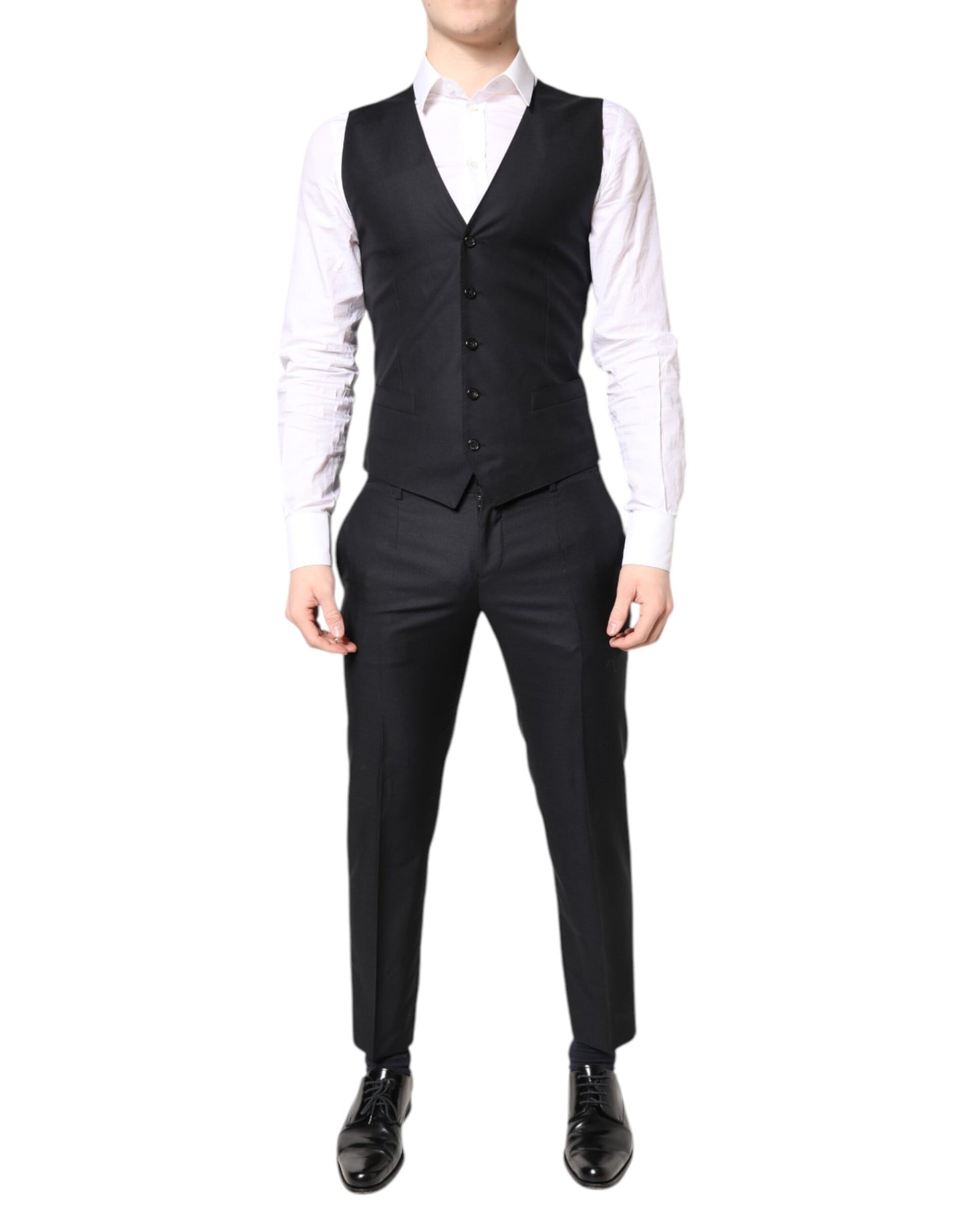 Dolce & Gabbana – Blauer MARTINI-Anzug aus Wolle, 3-teilig