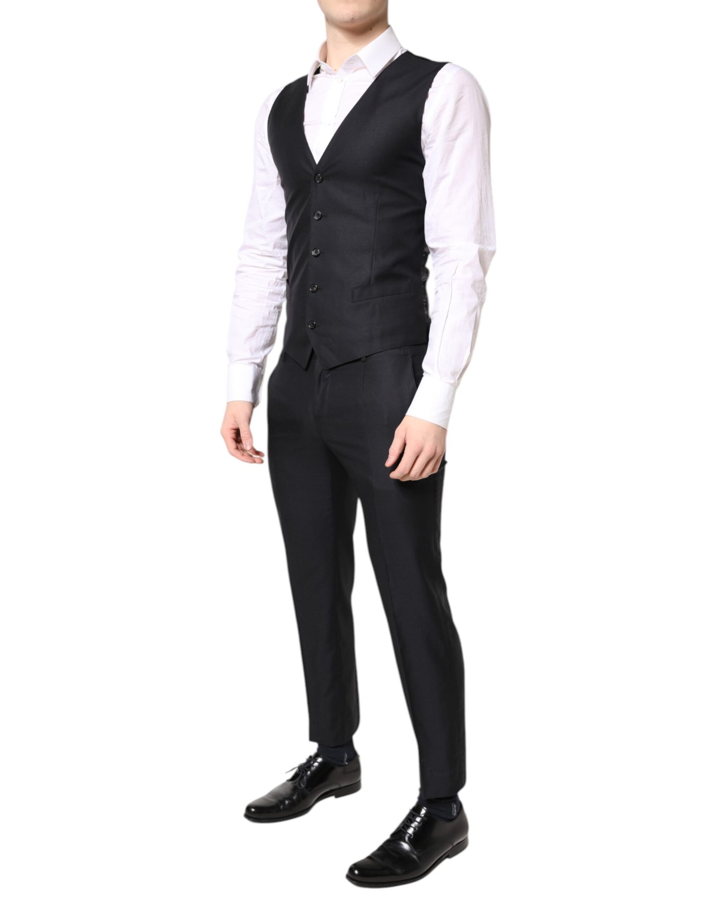 Dolce & Gabbana – Blauer MARTINI-Anzug aus Wolle, 3-teilig
