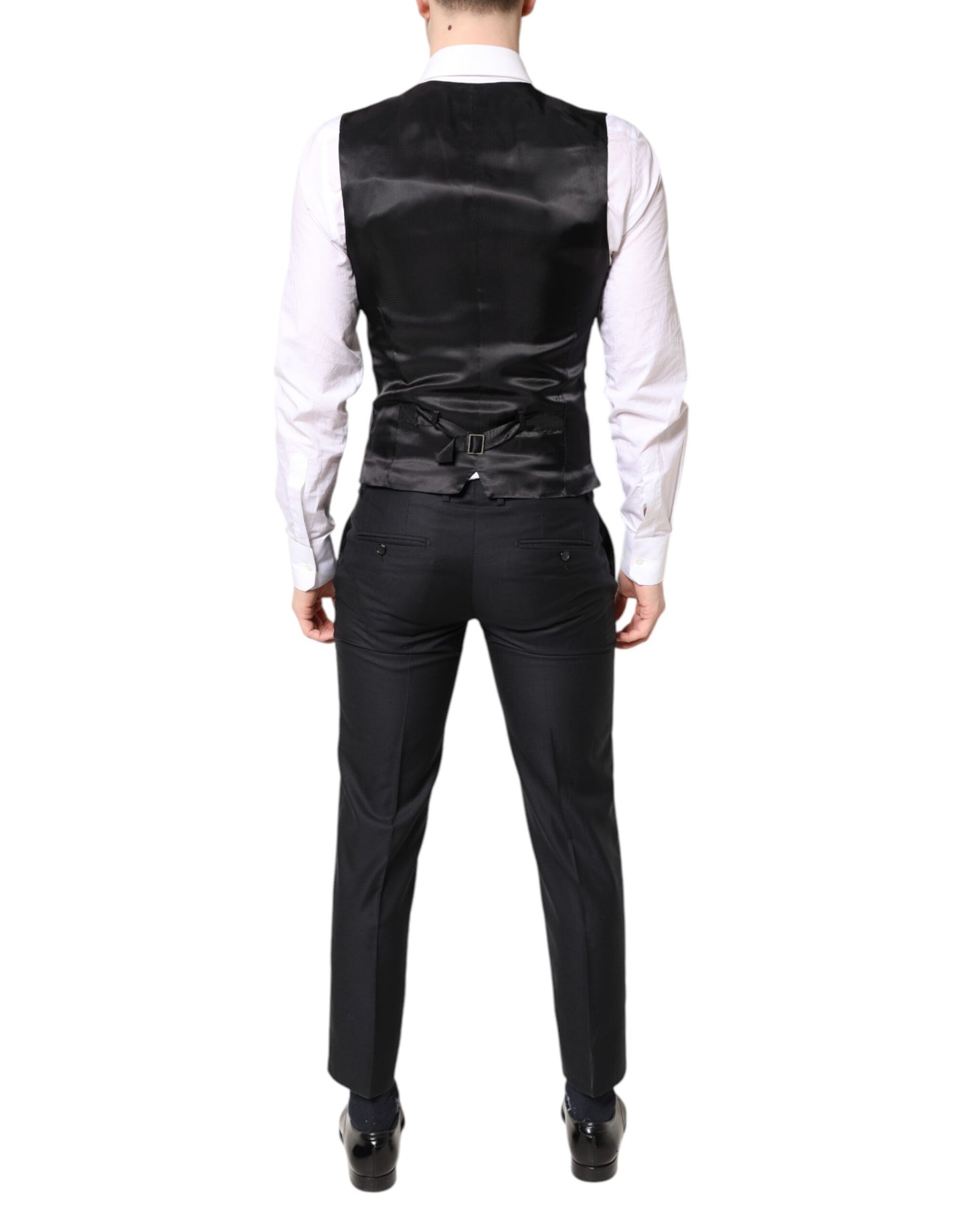 Dolce & Gabbana – Blauer MARTINI-Anzug aus Wolle, 3-teilig