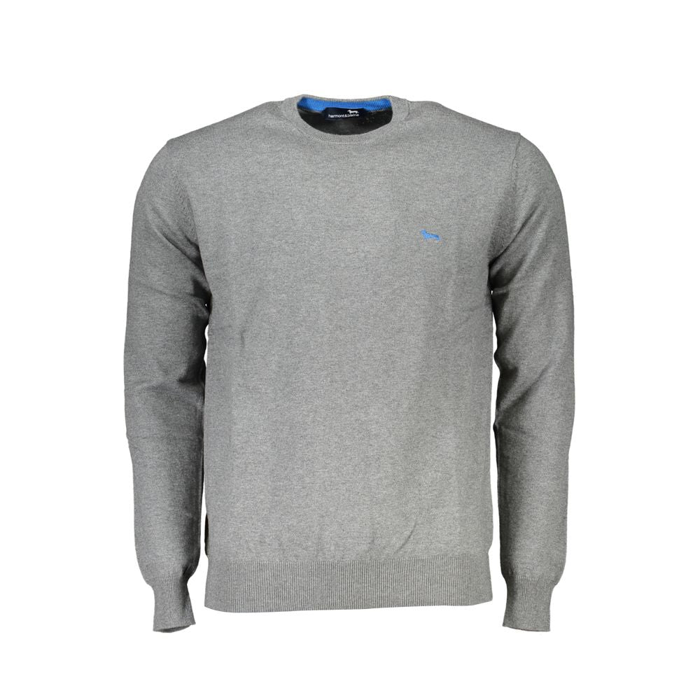 Harmont & Blaine Gray Cotton Men Sweater