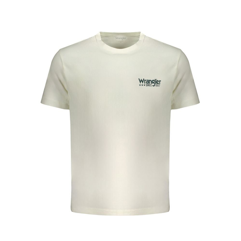 Wrangler – Weißes Baumwoll-T-Shirt