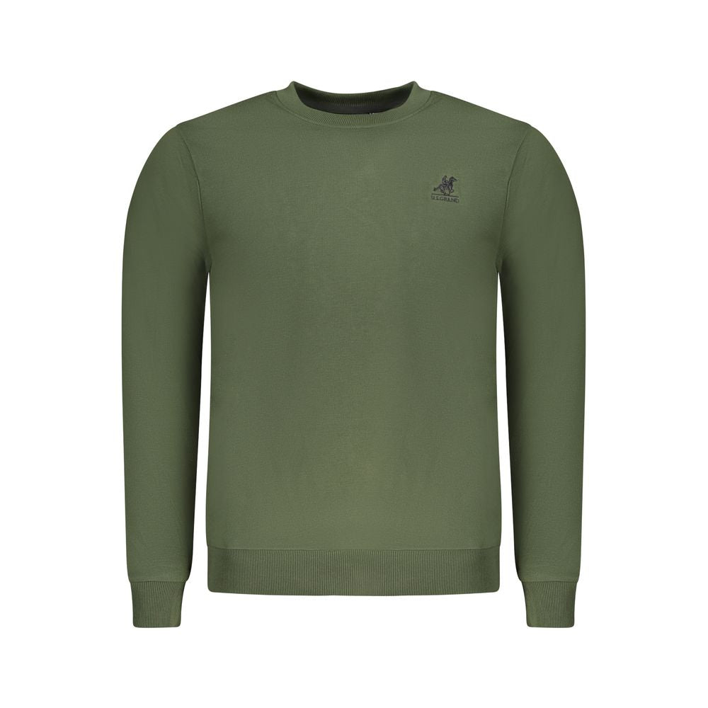 Grüner Baumwollpullover US Grand Polo