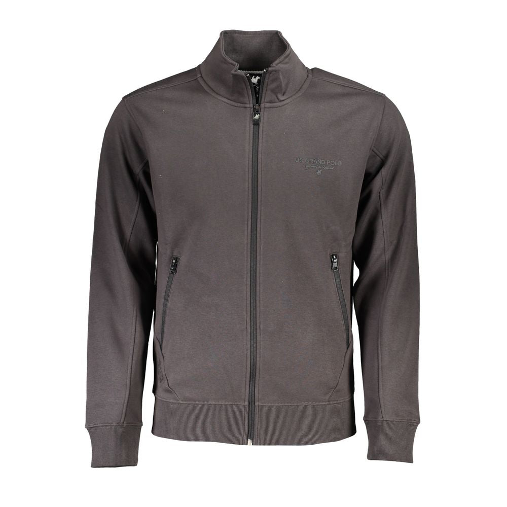 U.S. Grand Polo Gray Cotton Men Sweater