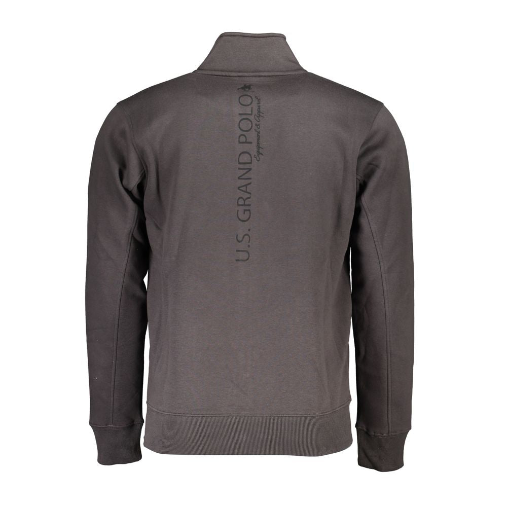 U.S. Grand Polo Gray Cotton Men Sweater