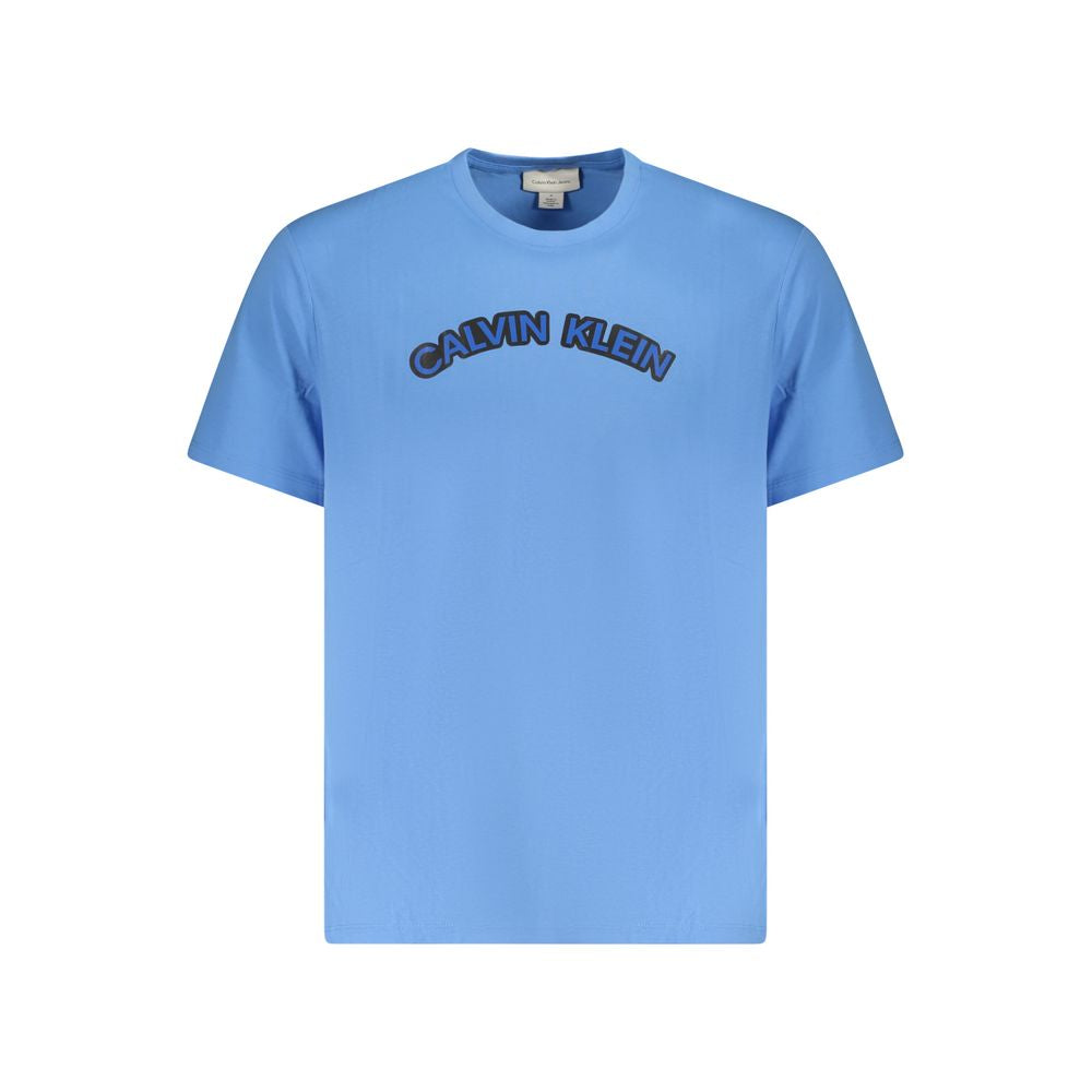 Calvin Klein Hellblaues Baumwoll-T-Shirt für Herren