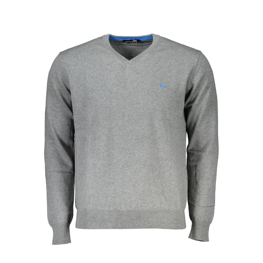Harmont & Blaine Gray Cotton Men Sweater