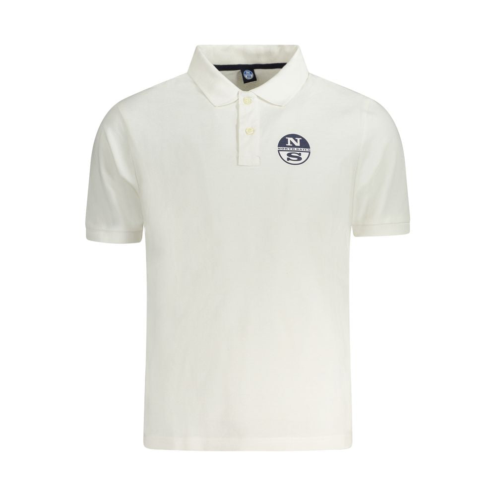 North Sails Herren Poloshirt aus weißer Baumwolle