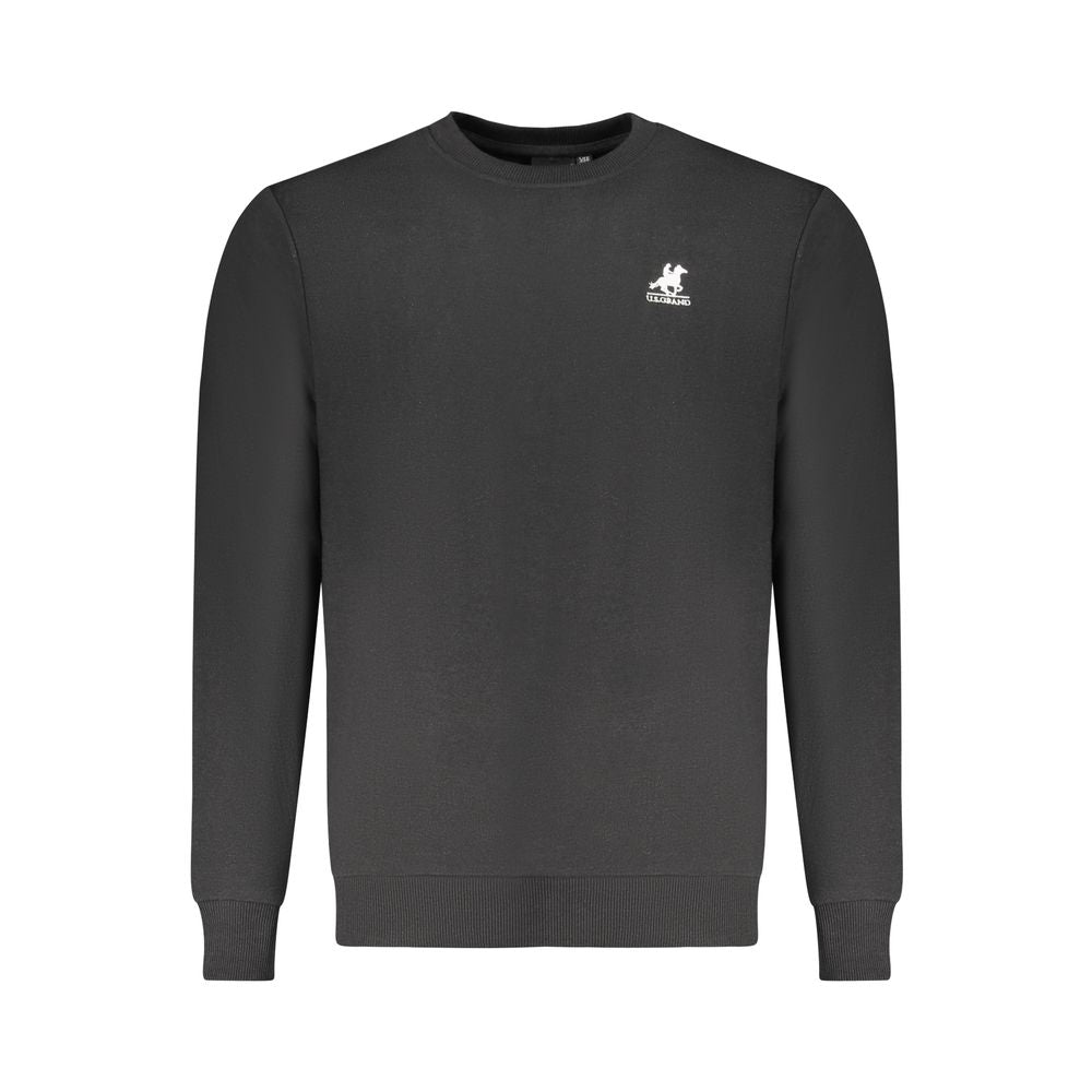 US Grand Polo Black Cotton Sweater