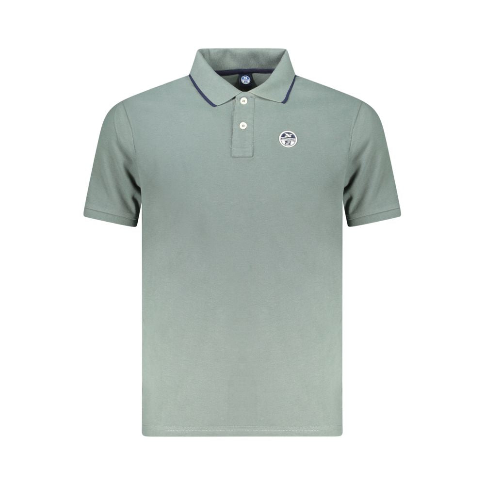 North Sails Herren Poloshirt aus grüner Baumwolle