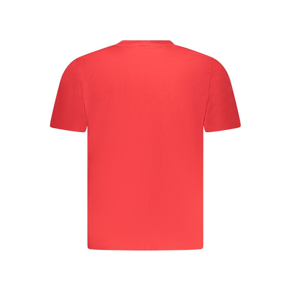 North Sails Rotes Herren-T-Shirt aus Baumwolle