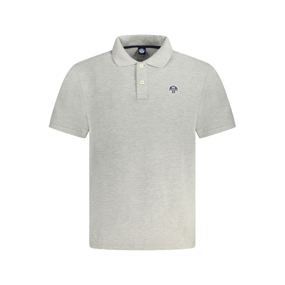 North Sails Herren Poloshirt aus grauer Baumwolle