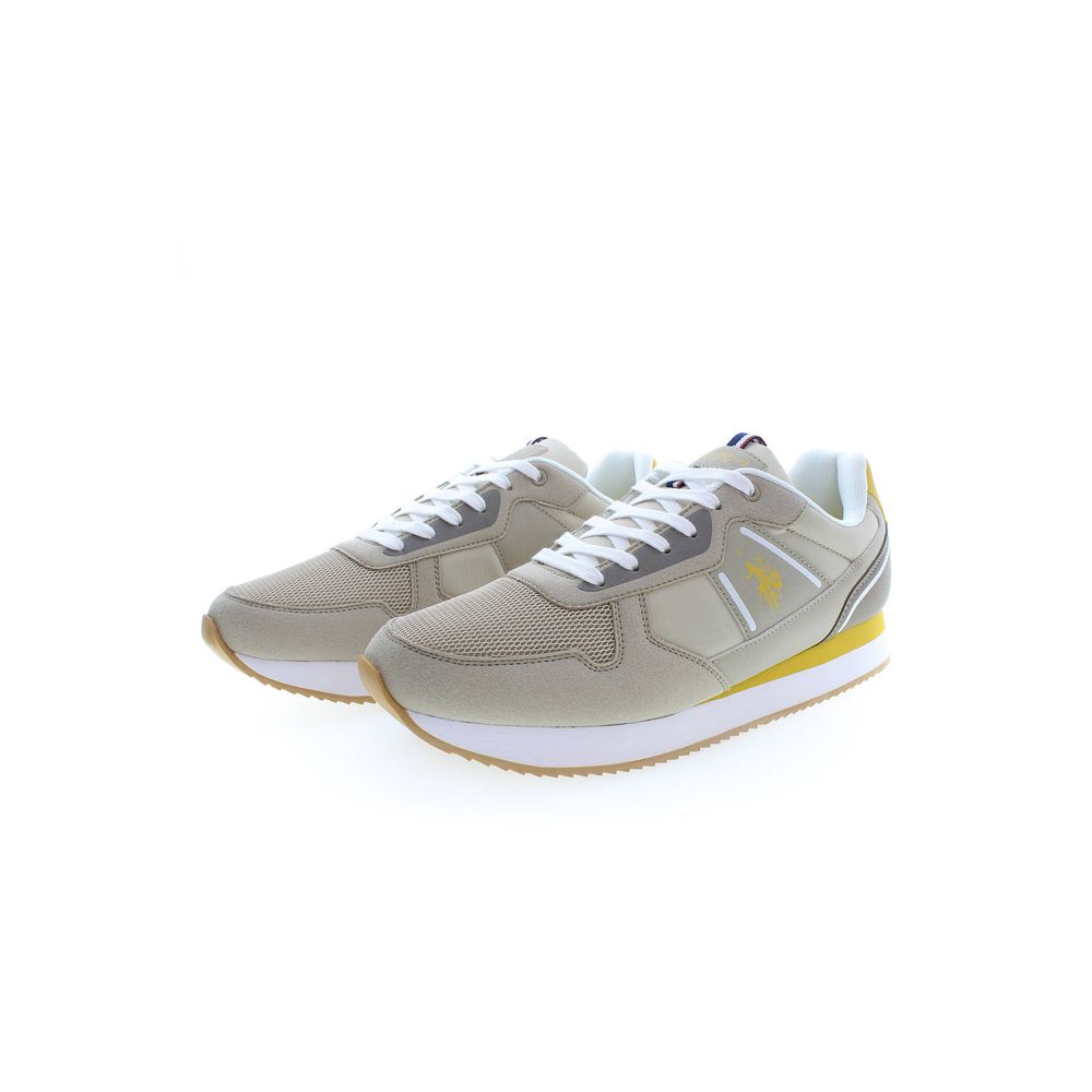 US POLO ASSN. Beige Polyester Men Sneaker