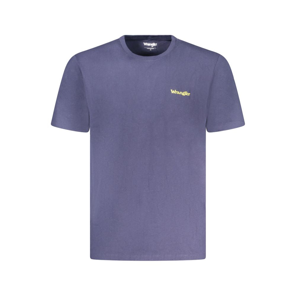 Wrangler – Blaues Baumwoll-T-Shirt