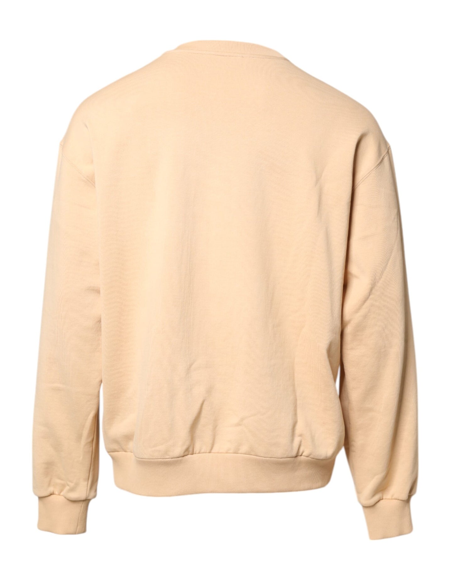 Dolce & Gabbana Beige Pullover mit Rundhalsausschnitt und Kirschprint