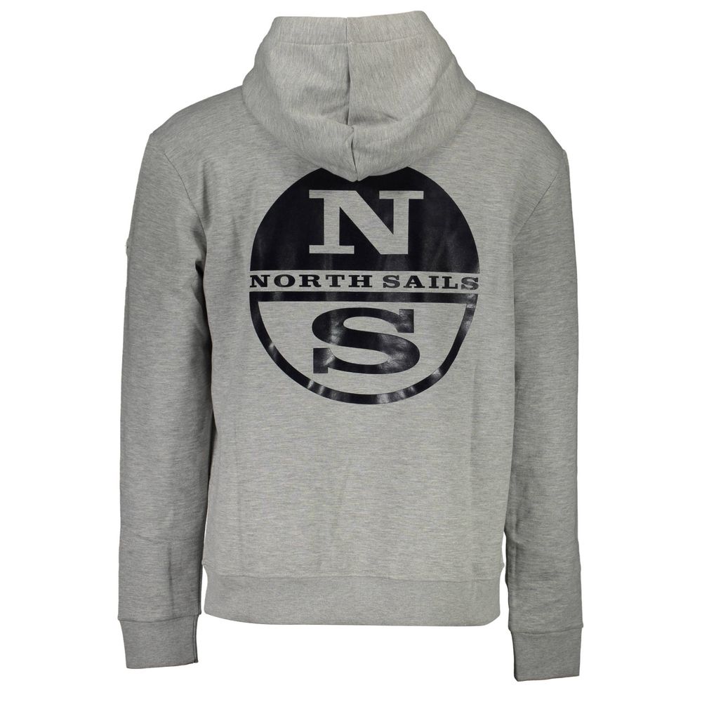 North Sails Grauer Baumwollpullover für Herren