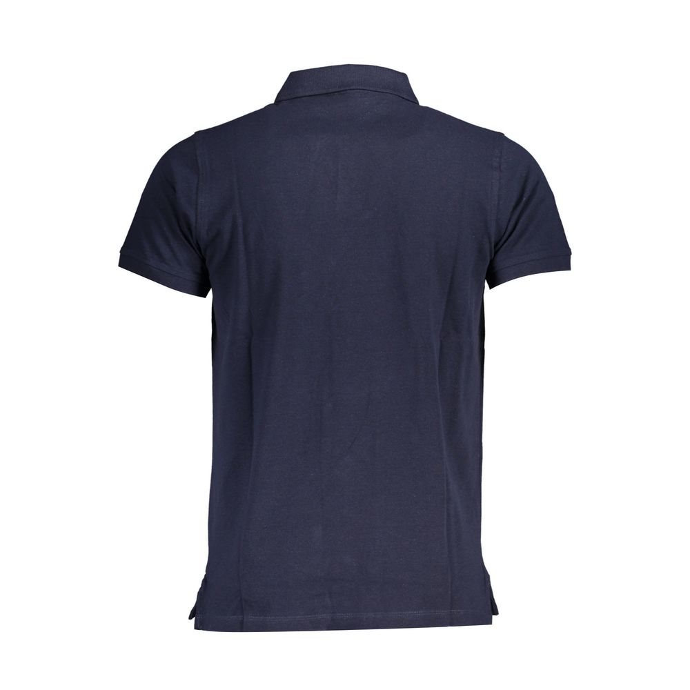 Norwegen 1963 Blaues Poloshirt aus Baumwolle für Herren