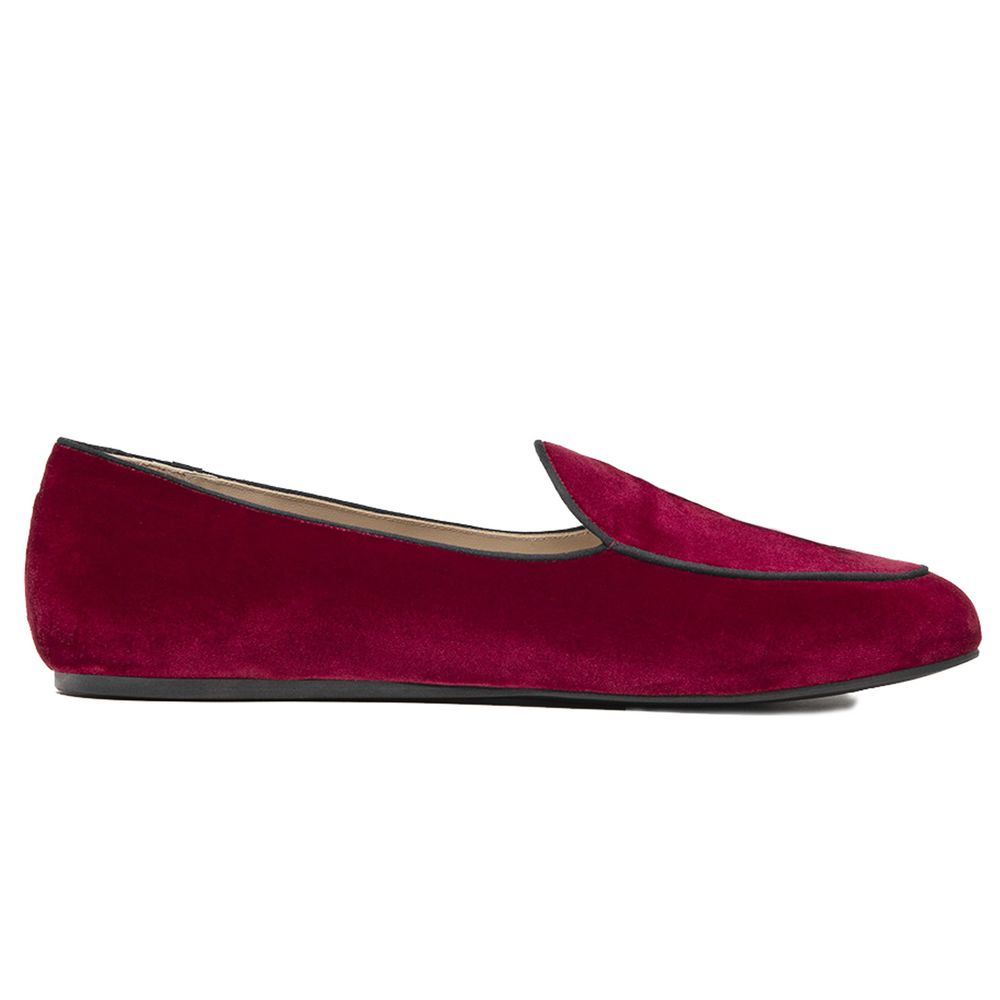 Charles Philip – Loafer aus rotem Samt