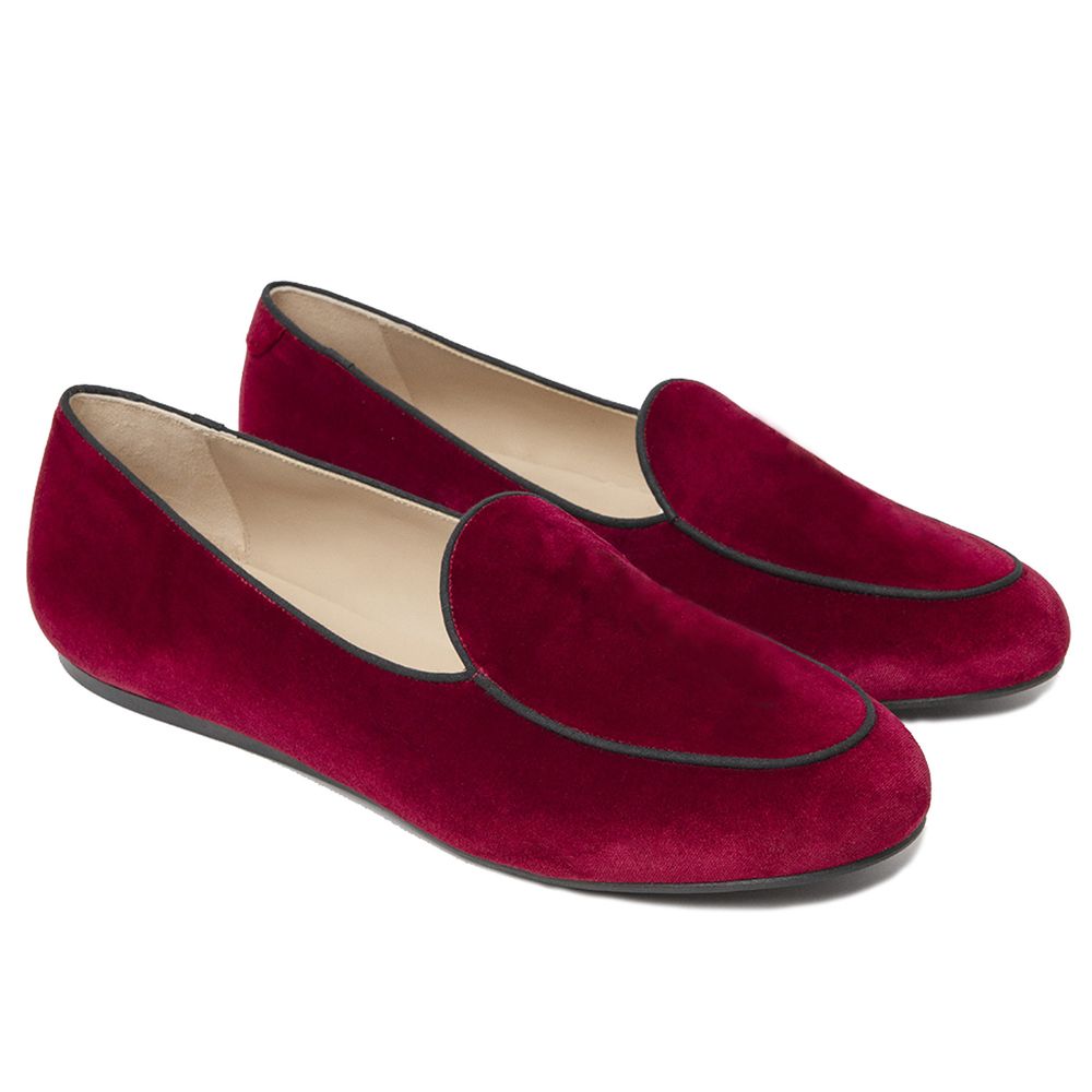 Charles Philip – Loafer aus rotem Samt