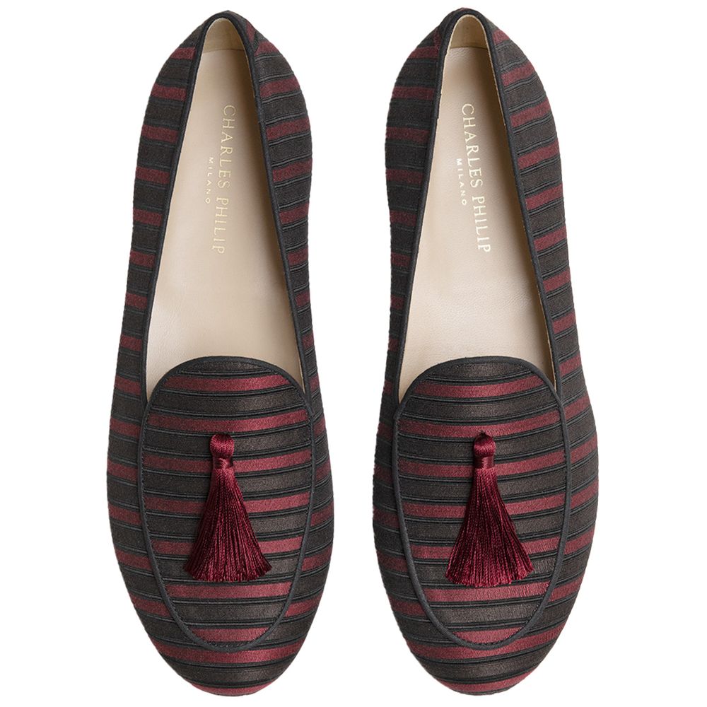 Charles Philip Roter Seidenloafer