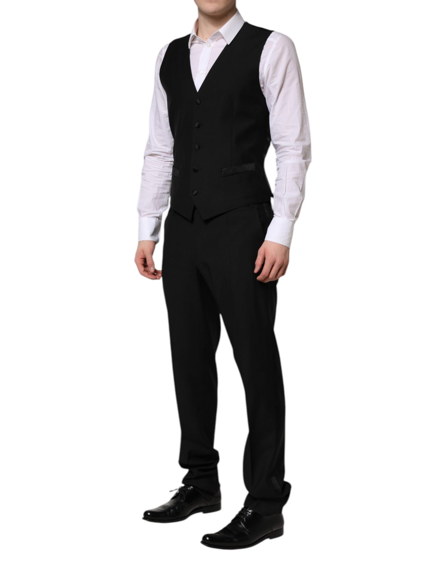 Abito Dolce & Gabbana Martini nero con cristalli, 3 pezzi