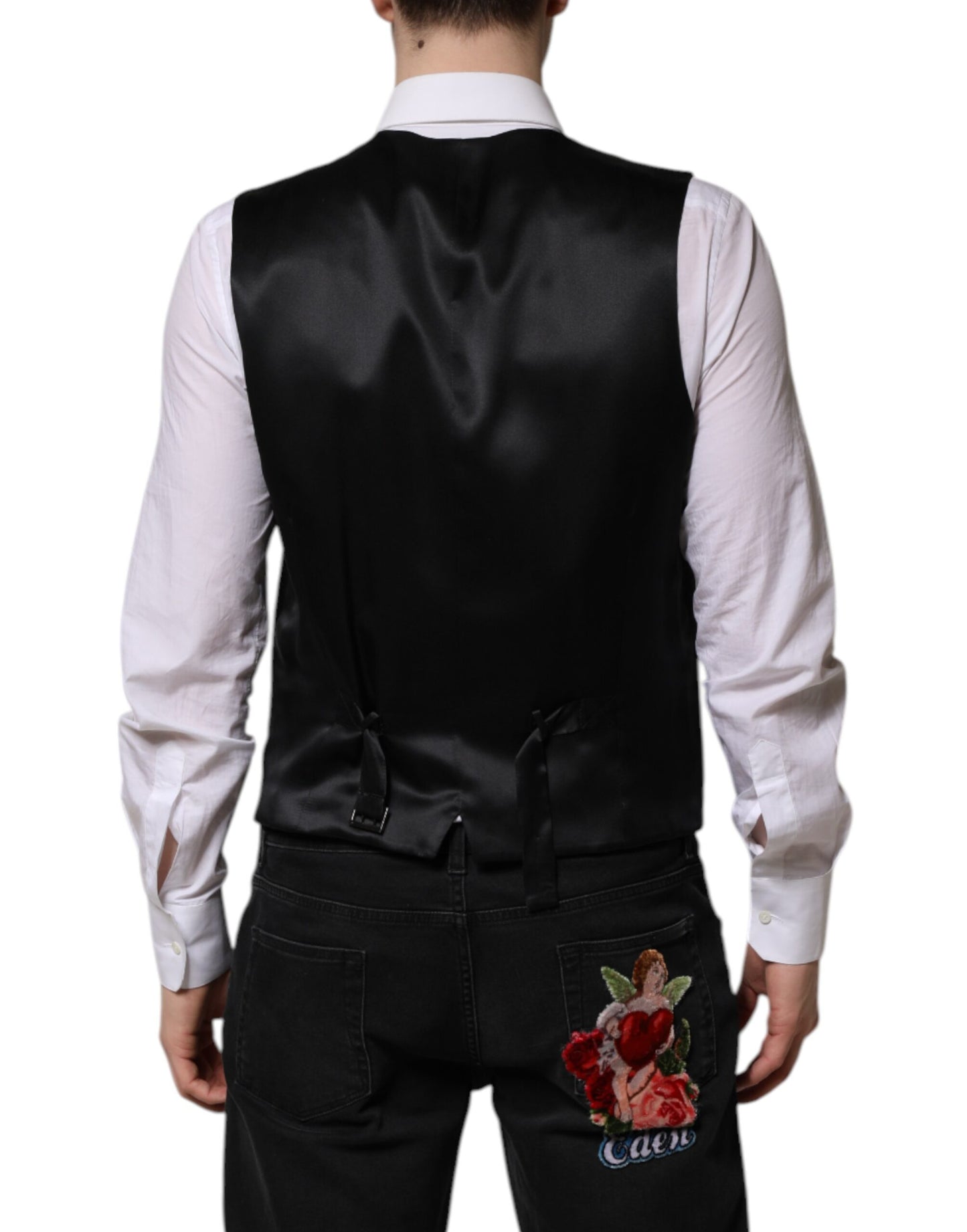 Dolce & Gabbana Dunkelbraune Weste für formelle Anlässe