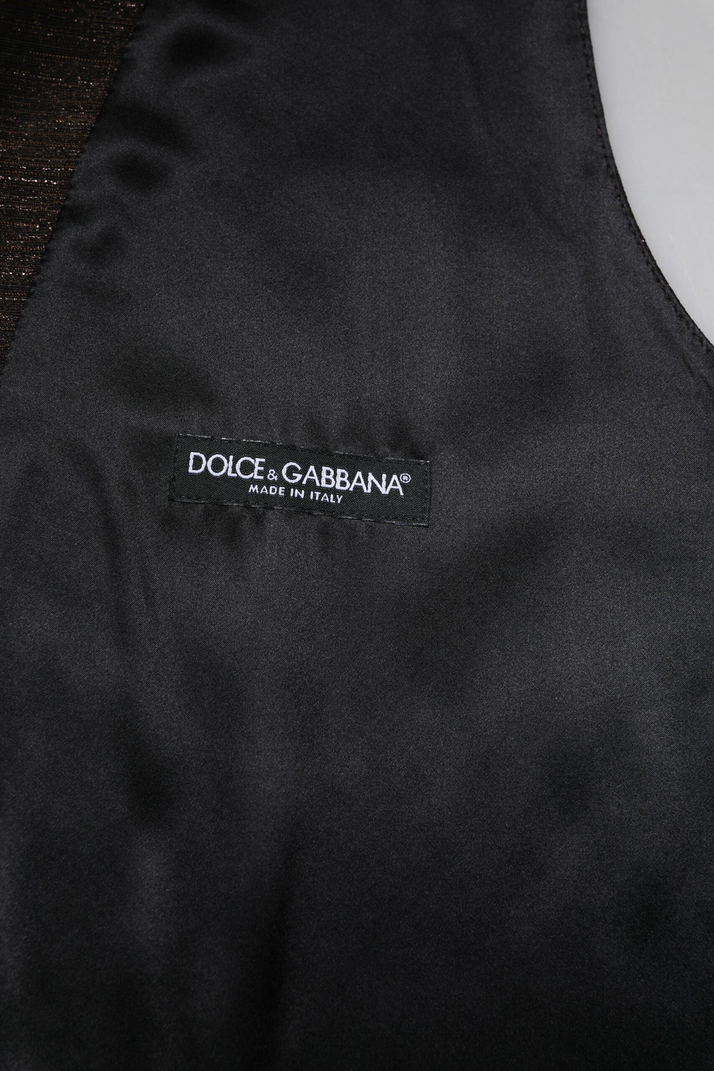 Dolce & Gabbana Dunkelbraune Weste für formelle Anlässe