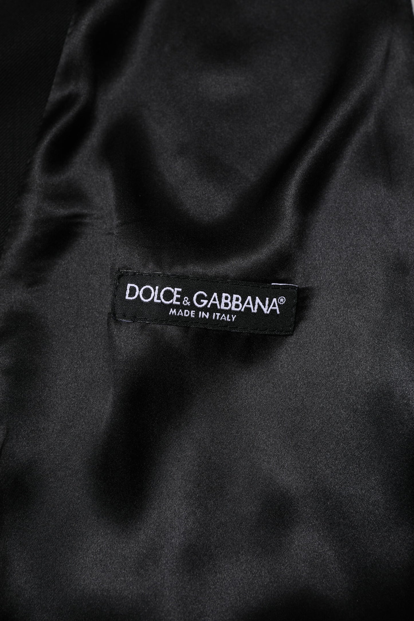 Dolce & Gabbana Schwarze Wollweste für formelle Anlässe
