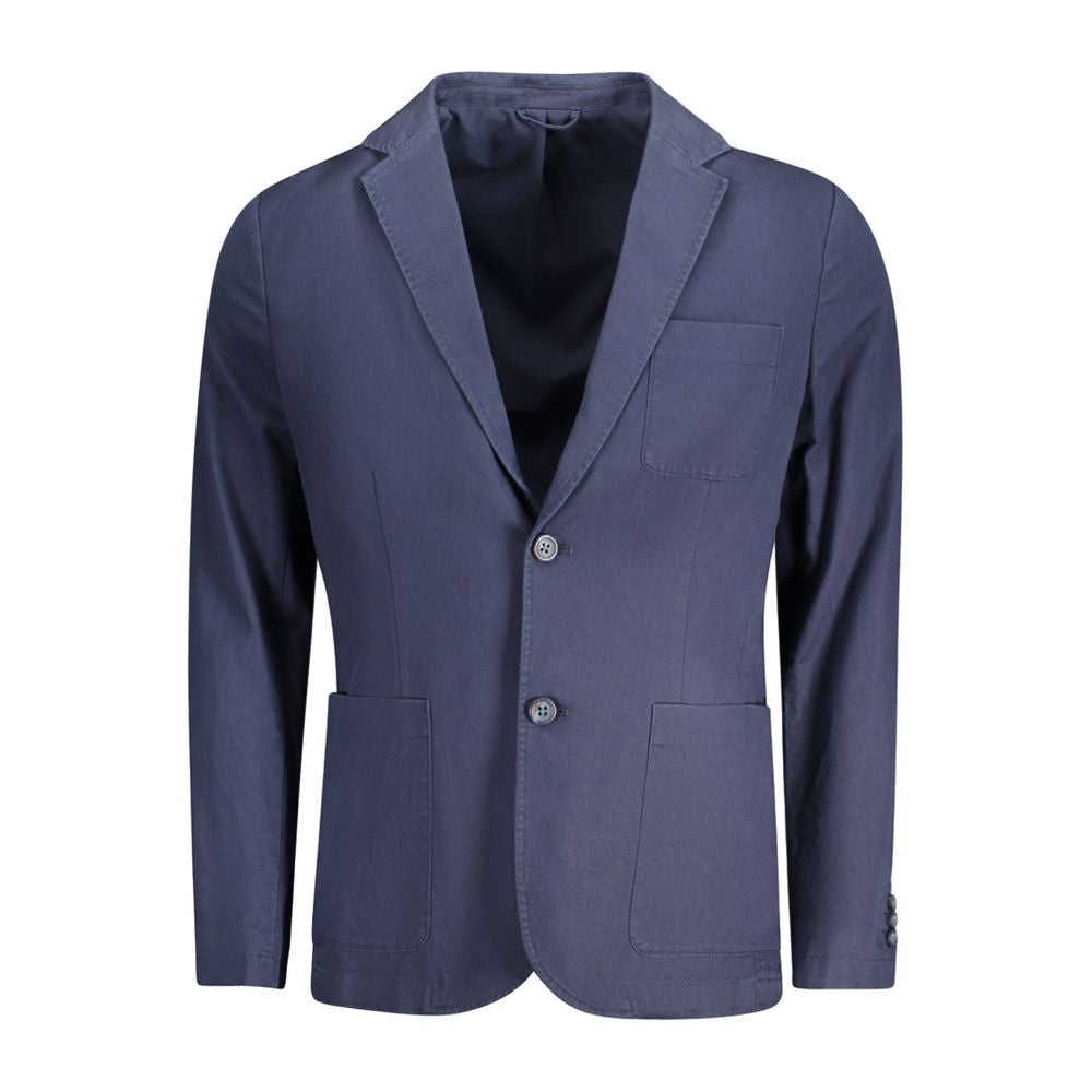 Guess Jeans Blauer Herren-Blazer aus Baumwolle
