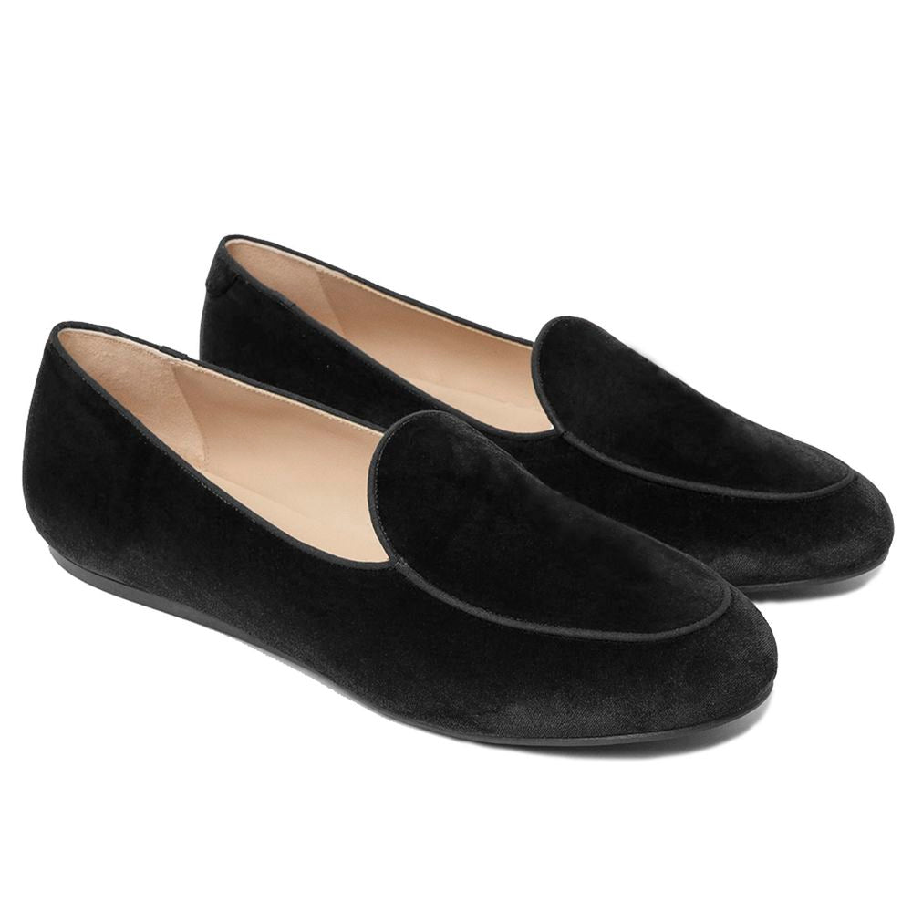 Charles Philip Black Velvet Loafer