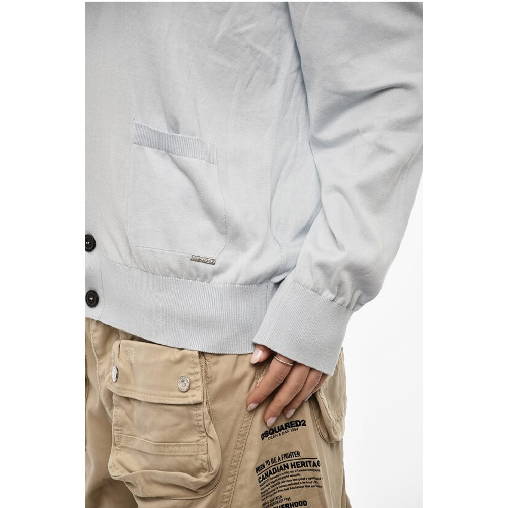 Dsquared² Cotton Lightweight V-neck Cardigan