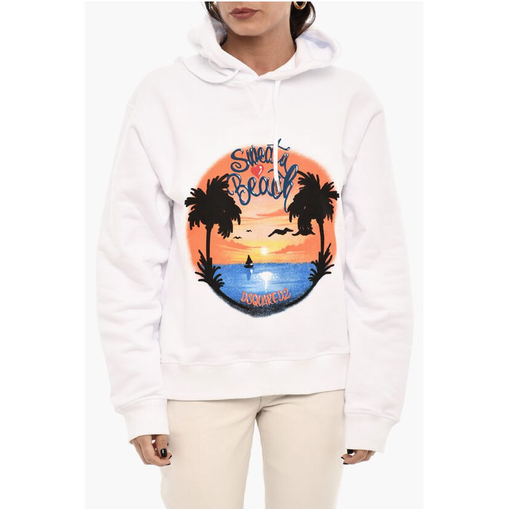 Dsquared² Printed Cotton Hoodie