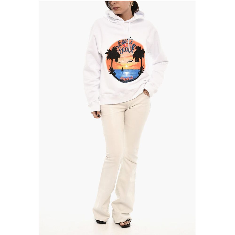 Dsquared² Printed Cotton Hoodie